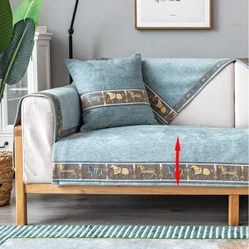 

Sofa Cover Towel Slipcover Plush Fabric Thick Sofa Modern Non-slip Sofa Couch Cover Corner Towel Mats 1PCS