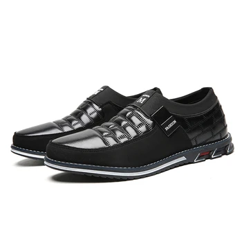 

Plus Size 38-46 NEW 2020 Genuine Leather Men Casual Shoes Mens Loafers Moccasins Breathable Slip on Driving Shoes