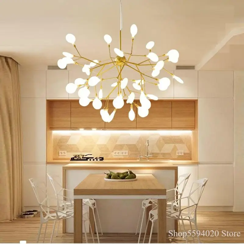 Современный светодиодный светильник в виде ветки дерева люстра стильная