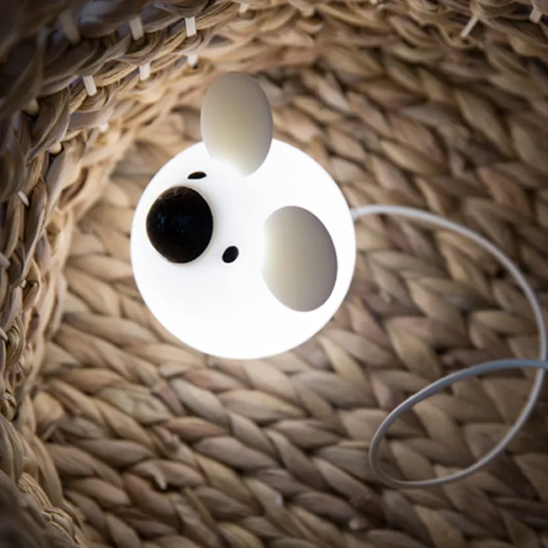 Cute Mouse Animal Night Lamp Led Kids Sleeping Lamp for Bedroom USB Dimmable LED Bedside Light Mouse Lamp for Home Christmas