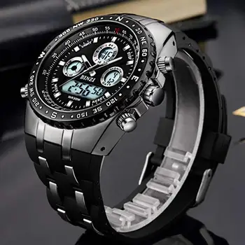 

Luxury LED Digital Sports Watches Men Military Dual Display Watch Relogio Masculino Waterproof Wrist Watch Fashion Clock Male