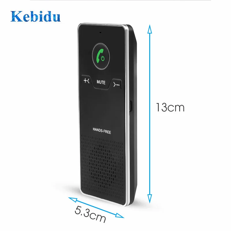 KEBIDU автомобильный Bluetooth MP3 музыкальный плеер Солнцезащитный козырек клип динамик телефон беспроводная гарнитура для авто автомобильный комплект беспроводной BT динамик