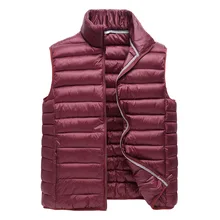 Стиль, весна, осень, зима, Мужской пуховый хлопковый жилет, Модный повседневный жилет, молодежное пальто большого размера, мужская одежда