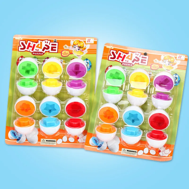 

Infants Educational Toy Matching cong ming dan Wholesale Baby Capsule Toy 12 PCs Model Egg Toy Batch