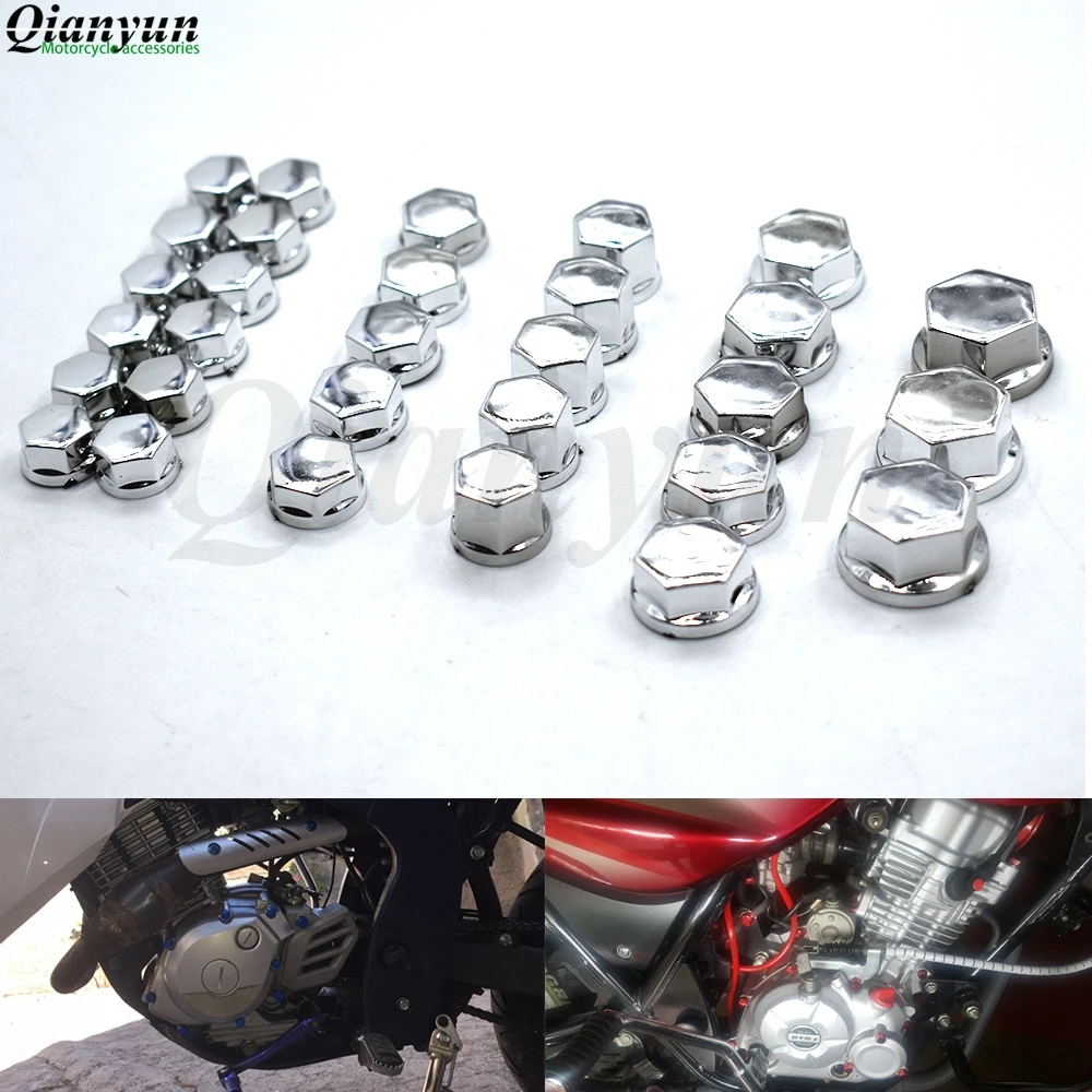 

30PCS motorcycle modeling plating nut decorative screw cap FOR Honda CB400 CB500F CB500X CB599 CB600 CB600F CB650F CB1000