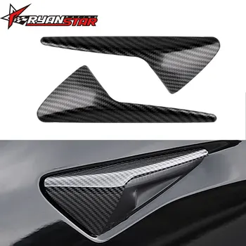 

Side Markers Turn Signal Covers Carbon Fiber Side Camera Fender Overlay Direct 2pcs For Tesla Model 3 X S