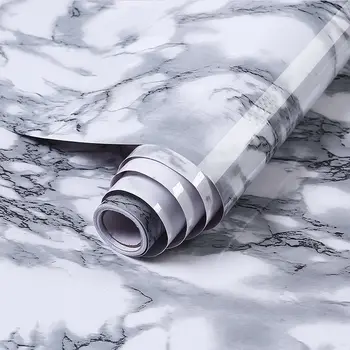 

Marble Paper Self Adhesive Decorative Counter Stickers Waterproof Oilproof Peel and Stick Wallpaper for bedroom Background