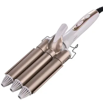 

Three Tubes Hair Curlers Digital Display Big Wave Hair Waver Curling Irons Curler Quick Heat Hair Style Tool