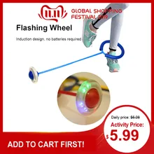 Мигающие прыгающие шары одна нога Мигающий прыгающий мяч скакалки спортивные качели мяч дети фитнес игры развлечения игрушки