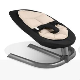 Детское кресло-качалка из алюминия для новорожденных, детское кресло-качалка, детская корзина для сна, автоматическая Колыбель для малышей - Цвет: Black chair kahkimat
