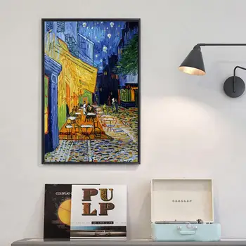 

1pc Creative Fashion Home Decorations 40*60cm DIY Cafe Terrace At Night Diamond Painting For Coffee shop Restaurant Decoration