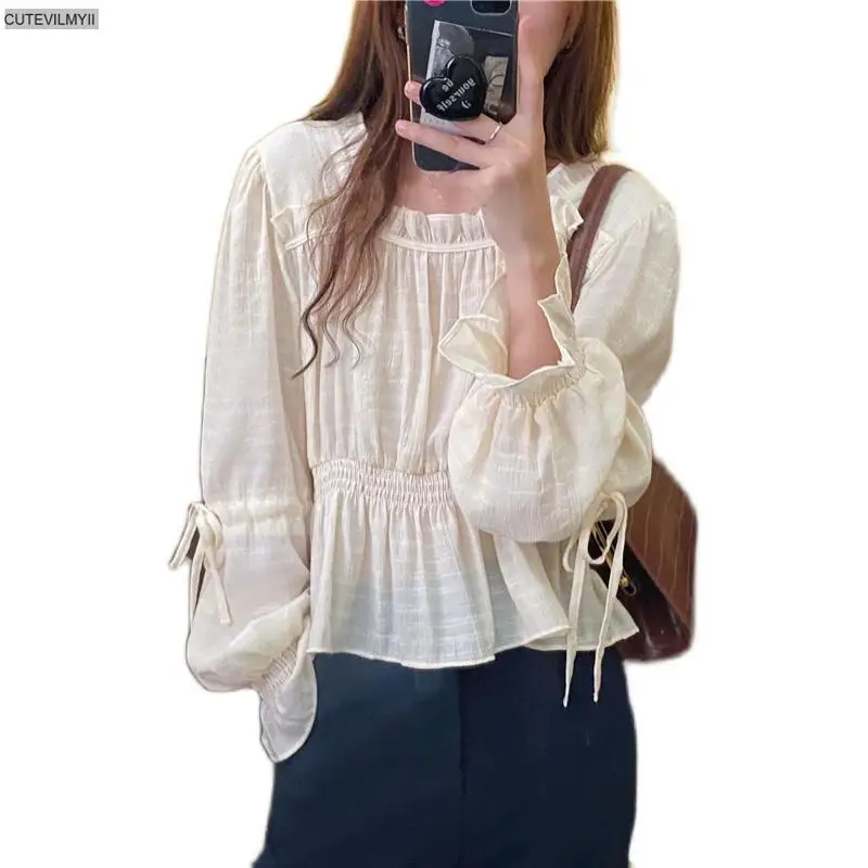 

New oversize Women Blouses spring Tops femme Casual Women shirt long sleeve Cotton Girls Blouse Plus Size Blusas autumn