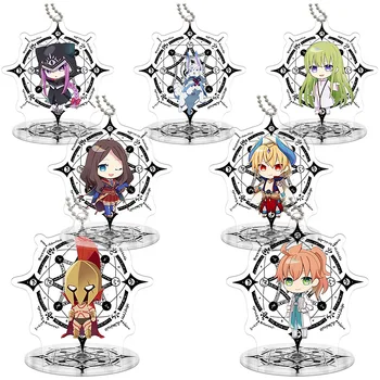 

New Arrived 9cm Fate/Grand Order FGO Action Figure Anime Toy Transparent Acrylic Toys Key Chain Cute Decorative Ornaments