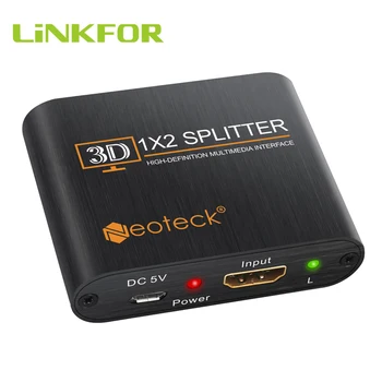 

LiNKFOR HDMI Splitter Two Output One Input HDMI Splitter Amplifier 2 Way Switch Box Hub 1x2 HDTV PS3 1080P HDMI Splitter