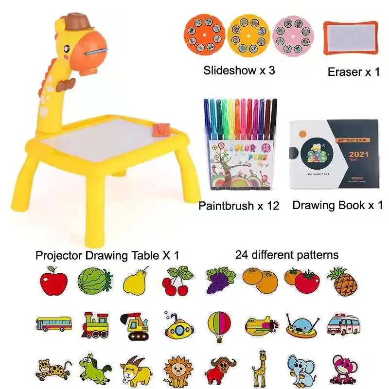 Projector Painting Set for Kids, Projection Drawing Desk Toy Projection  Drawing Board Educational Projection Machine Drawing