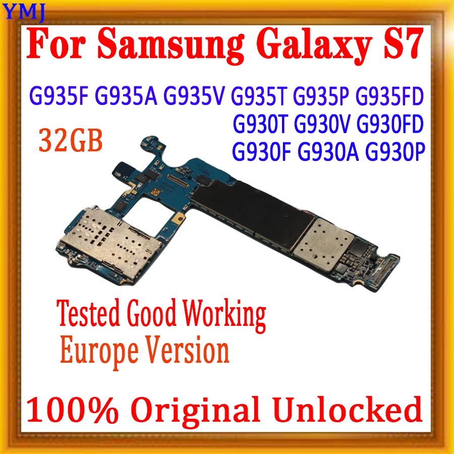 Европейская версия Оригинальная для Samsung Galaxy S7 edge G930F G930FD G935F G930V G935FD материнская