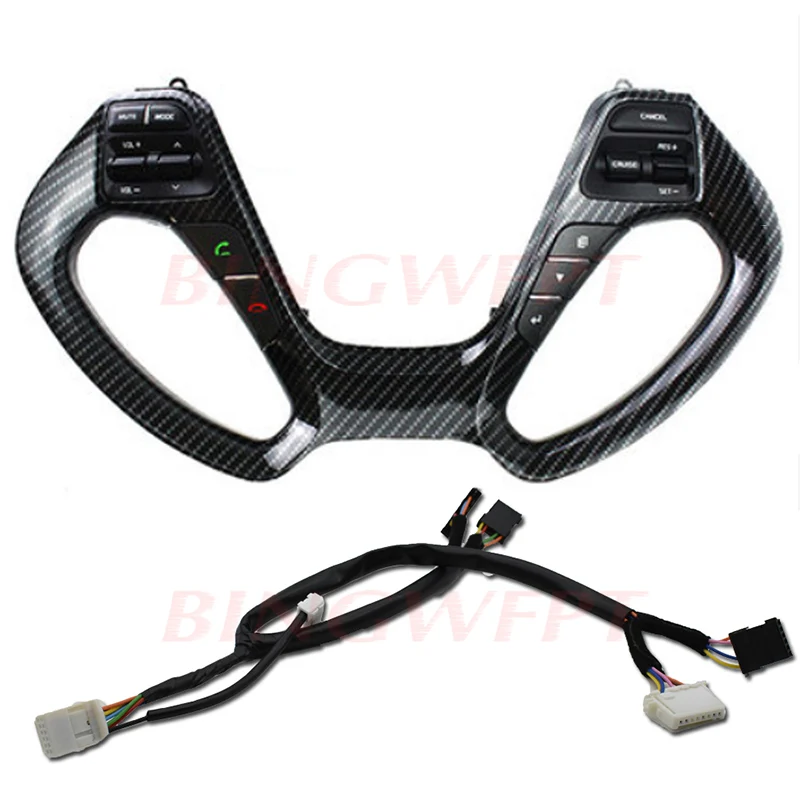

new For Kia FORTE / CERATO K3/K3S Car 2014-2016 Multifunction steering wheel buttons Cruise buttons With Bluetooth button