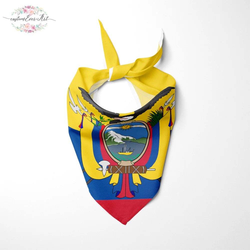 В флаг Эквадора Собака Бандана кошка бандана для животных Pet аксессуар ручной