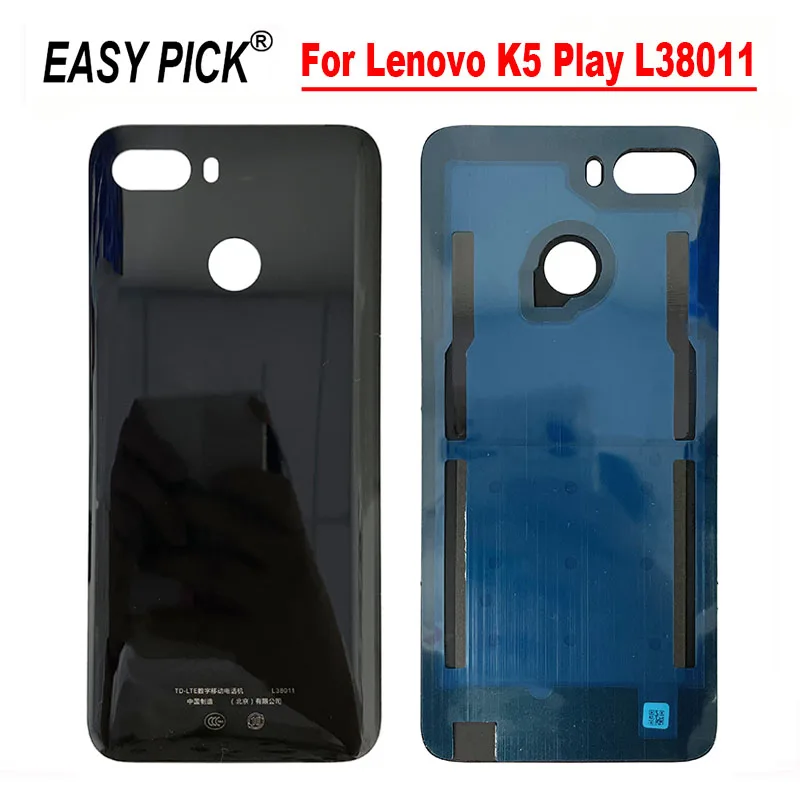 Для Lenovo K5 Play L38011 Задняя крышка батареи Корпус задняя Защита прочный для Dual Sim |