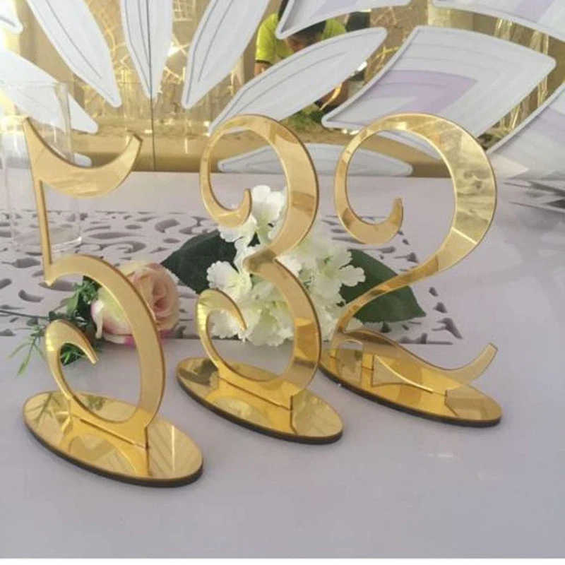 

New Creative Beautiful Acrylic Table Number for Wedding Party Decor