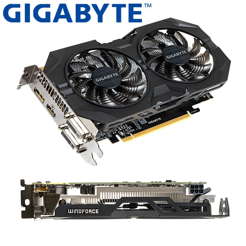 Новая Видеокарта GIGABYTE GTX 950 с видеокартой NVIDIA GeForce GPU 2GB 128Bit GDDR5 для ПК Hdmi Dvi игры VGA