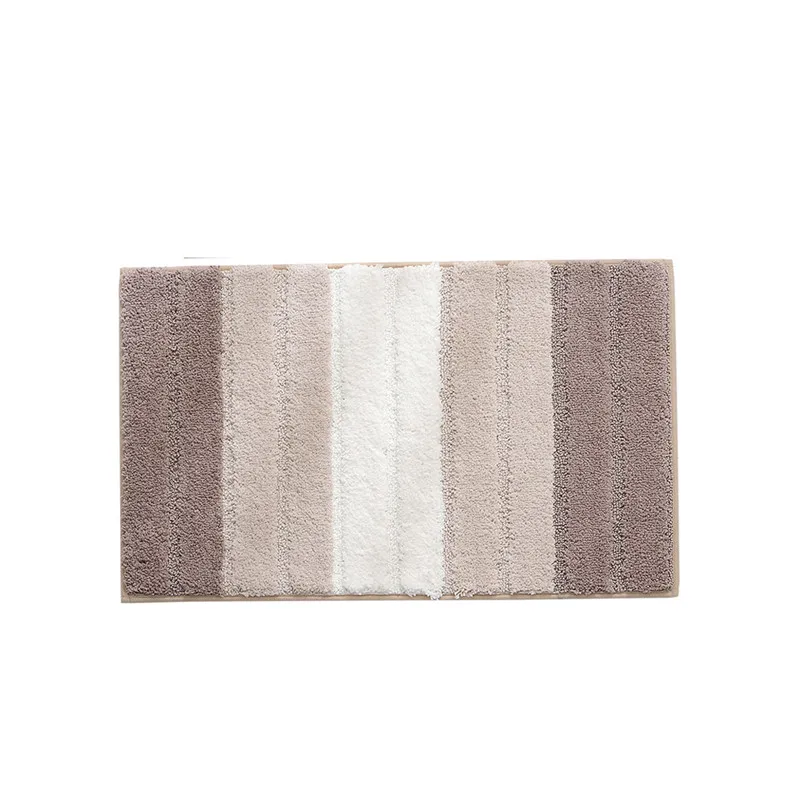 Gradient Brown Водопоглощающий коврик для ванной комнаты, мохнатый коврик для ванной, набор одеял для кухни, дверной коврик, ковер для туалета, нескользящий - Цвет: Gradient Brown