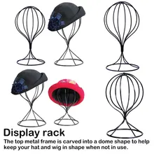 Полый воздушный шар, металлический парик, подставка для волос, настольный декоративный держатель для шапки, металлический каркас для парика, форма для головы, стенд для демонстрации