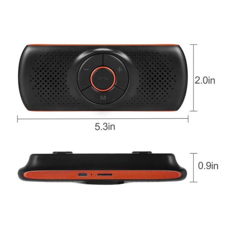 Многофункциональный bluetooth-динамик для телефона, поддержка Bluetooth 4,2 EDR для SIRI 3W, автомобильный комплект громкой связи, адаптер для MP3-плеера