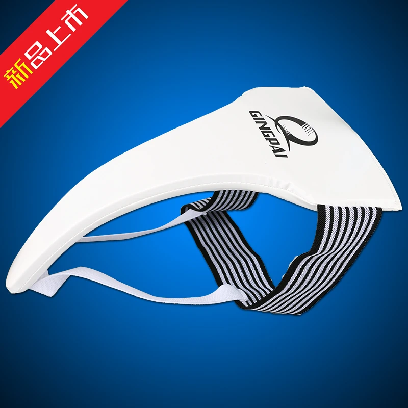 New Adult Male Female PU Leather TKD Groin Guard Protector Crotch Protective Guard Jockstrap Supporter Athletic Cup Protection