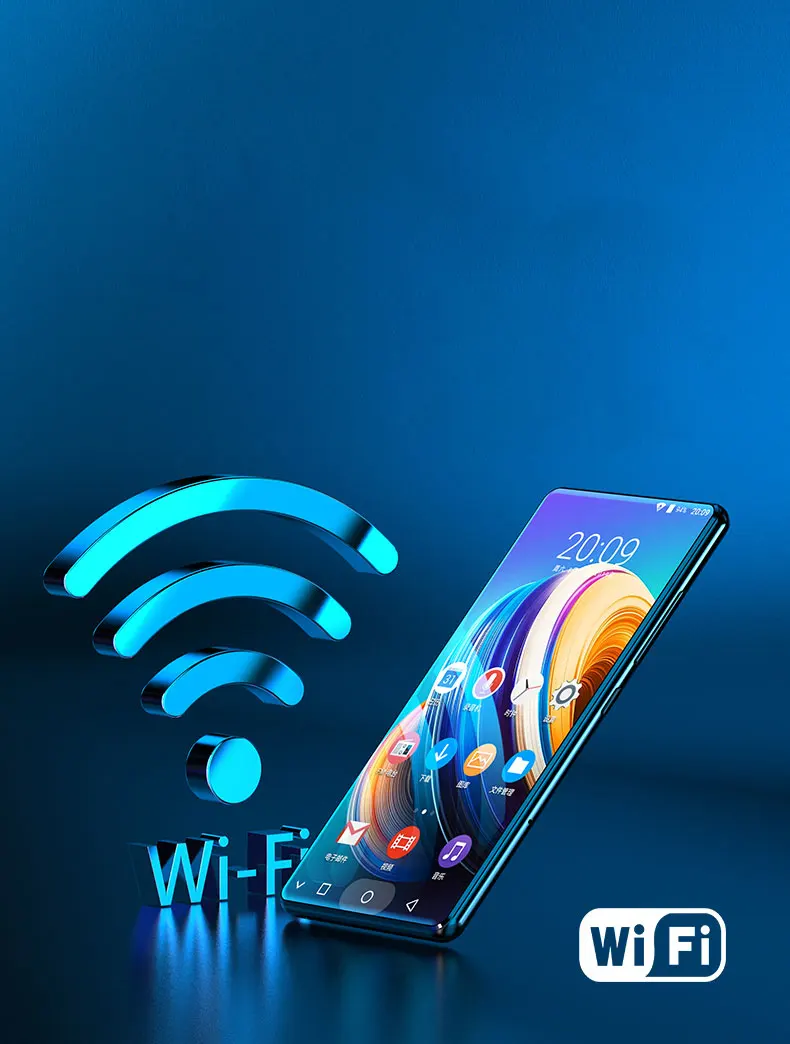 JWD orginial wifi Bluetooth MP4 плеер MP3 MP5 воспроизведение музыки ips полный сенсорный экран 5,0 дюймов