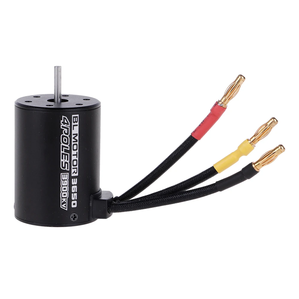 Brushless Motor 3900KV Efficient Upgrade Power System For 1/10 RC Car 3.175mm Waterproof