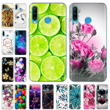 Перейти на Алиэкспресс и купить Для huawei p30 lite чехол для телефона на huawei p30 Lite задняя крышка бампер etui coque Силиконовый ТПУ мягкий полная защита противоударный Кот