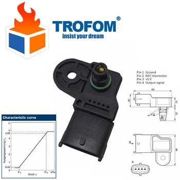 

3 Bar MAP Sensor For FIAT Croma Doblo Ducato Grande Punto Idea Multipla Sedici Stilo Strada Lancia Ypsilon 93171176 0281002437
