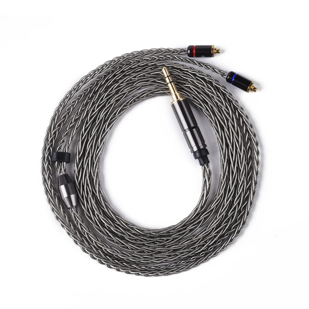 LZ 8 core 6N один Кристалл Медь посеребренный кабель 2,5/3,5/4,4 мм сбалансированный кабель с MMCX разъем для LZ A5 A4 HQ8 HQ10