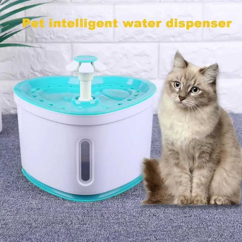 2л автоматический кошачий фонтан питьевой питомец диспенсер для воды кормушки поилки для кошек миска для воды фильтрованные товары для домашних животных кормушки поилки для собак