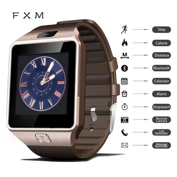

Smart Clock DZ09 Smart Clock Support TF SIM Camera Men Sports Bluetooth Watch for Samsung Huawei Xiaomi Android Telephone synoke