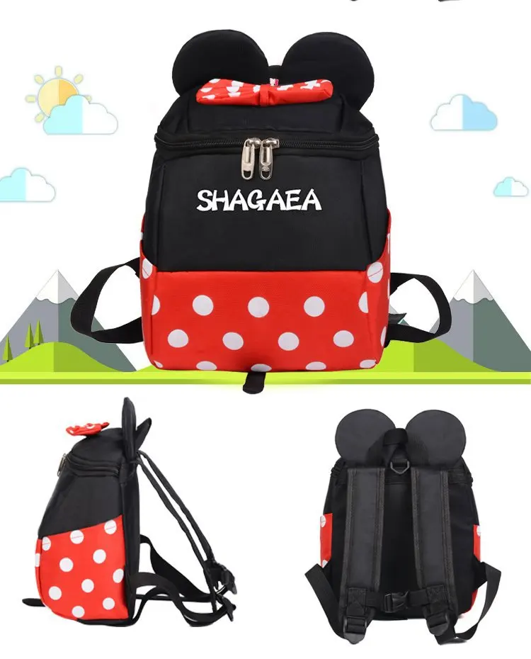 Disney Микки Маус Минни дети ученик начальной школы мальчиков и рюкзак для девочек школьная сумка рюкзак для путешествий