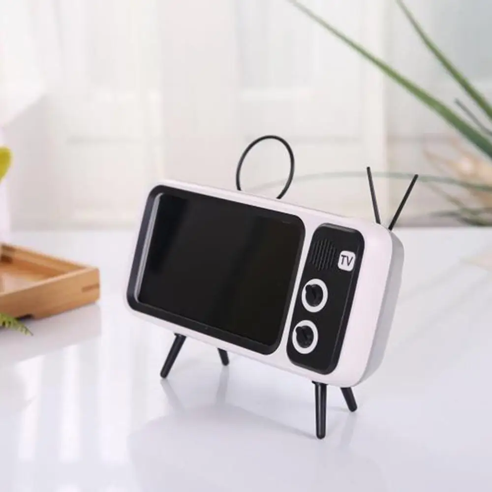 Классический Bluetooth динамик Ретро Мини ТВ Аудио Поддержка TF карта FM радио Aux модель беспроводной звуковой ящик для iPhone huawei Xiaomi - Цвет: Color1