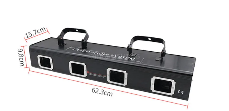 Полноцветный RGBP DMX 512 лазерный сканер линии освещение проектора эффект вечерние рождественские диско-Шоу DJ огни четыре головы 4 Лен лазер