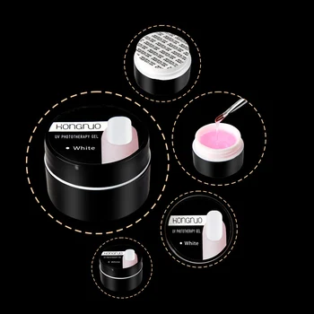 

15ml Nail Crystal Gel Pink White Clear 3 Color Options UV For Gel Nail Polish Extension Gel Primer Varnish Nail Art TSLM2