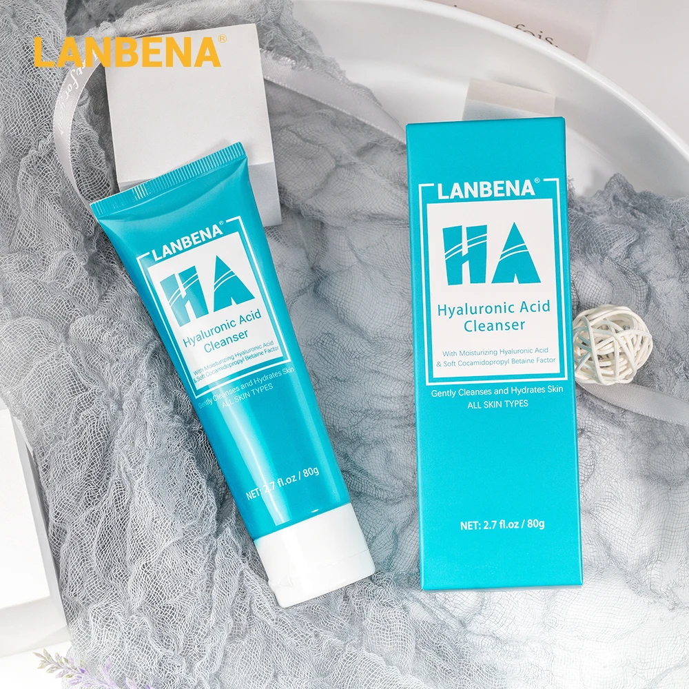 LANBENA чистка лица очищающее средство для лица маска с гиалуроновой кислотой для очистки пузырьков, моющее питание против старения морщин, осветляющее освежающее укрепляющее средство