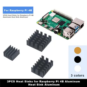 

3PCS Heat Sinks For Raspberry Pi 4B Aluminum Heat Sink Aluminum