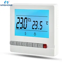 Nashone Thermostat Temperature Controller 220V 16A LCD Programmable Floor Heating Room Thermostat Room Temperature Controller freeze ltc 23 thermostat temperature controller temperature controller star freezer refrigerator