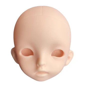 

28cm BJD Ball Jointed Unpainted Moveable Doll Body Parts DIY Practice Head
