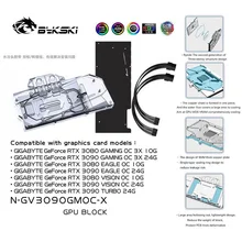 Bykski – bloc d'eau GPU pour GIGABYTE Geforce RTX 3080 GAMING OC 3X 10G 3090 24G, couverture complète pour Watercooler,N GV3090GMOC X