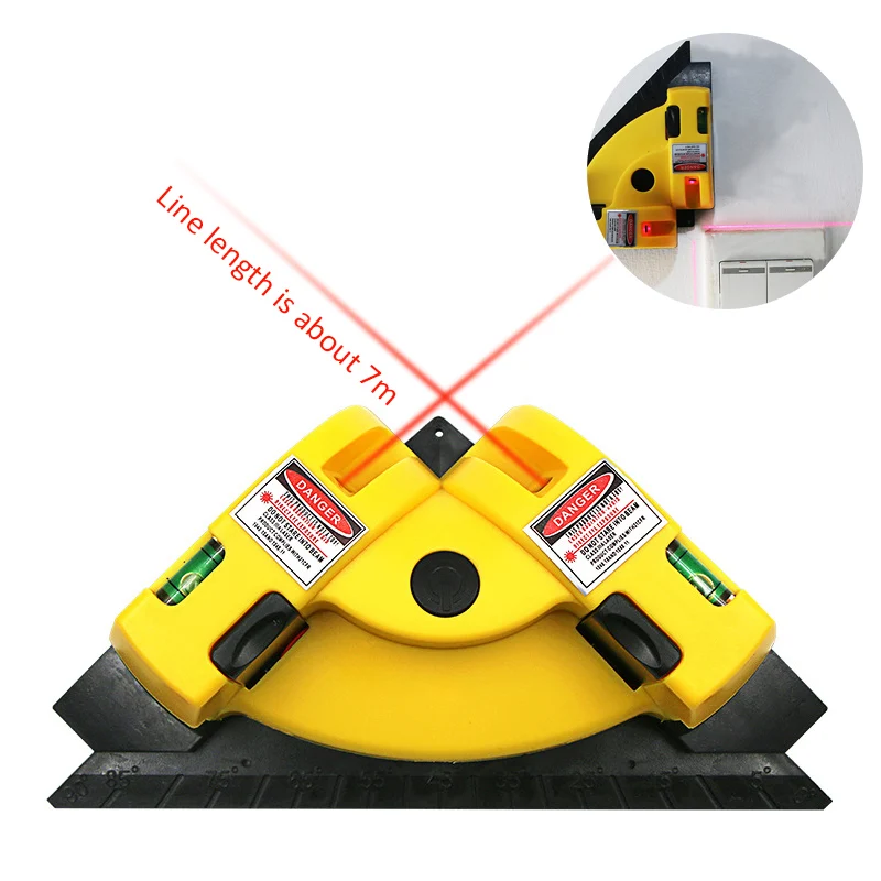 

Right Angle Vertical Horizontal 90 Degree Laser Level Tool Laser Measurement Alignment Layout Tool Level Laser Laser Line Projec