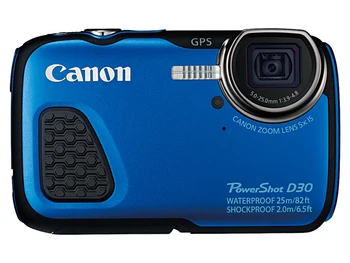 

USED CANON Digital Camera Waterproof to a depth of 25 meters PowerShot D30 8GB Memory Card Fully Tested