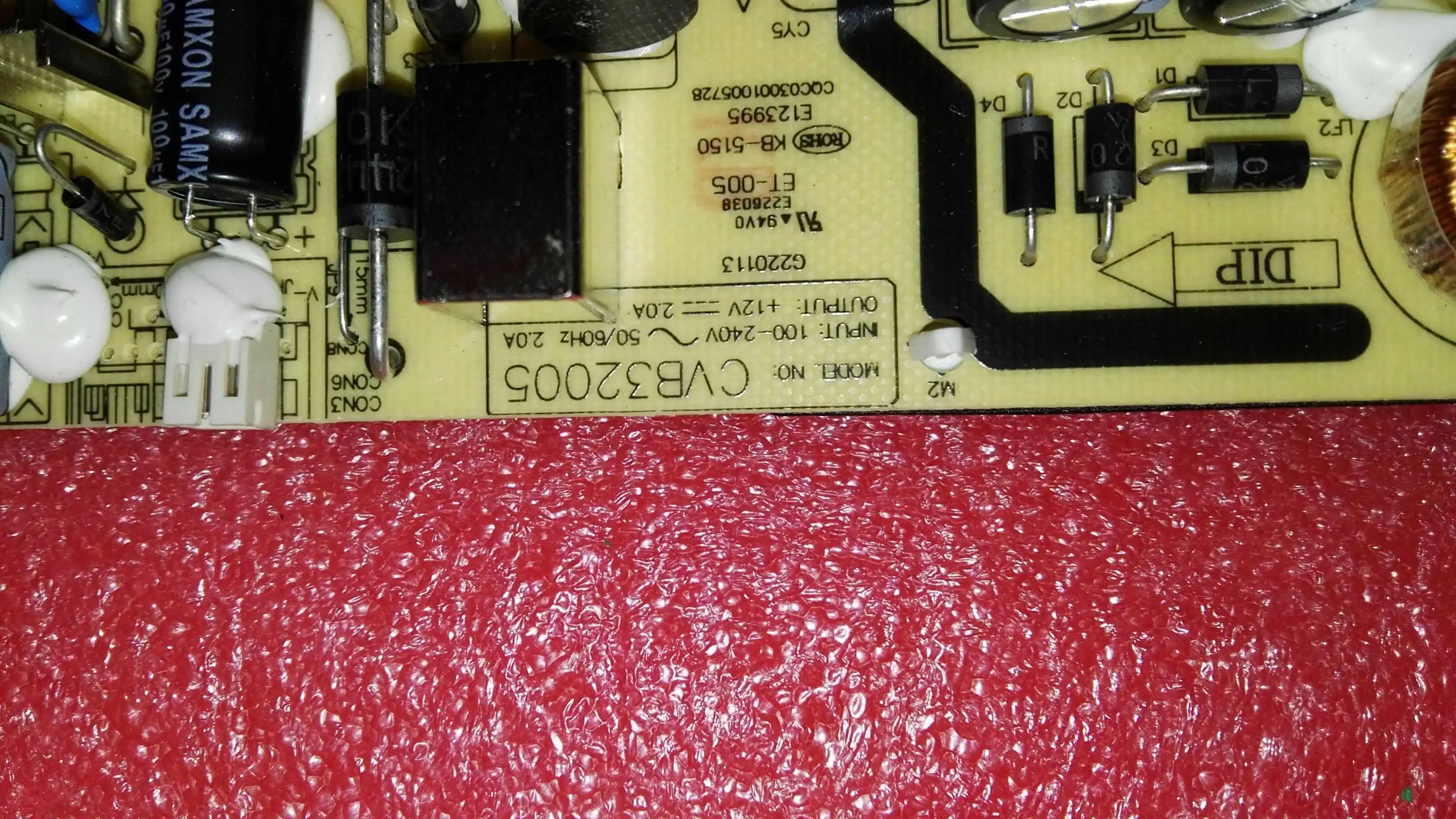 Тест для Светодиодный CVB32005 выходной блок питания 49,6 V-51,2 V 540MA тест, хорошее качество