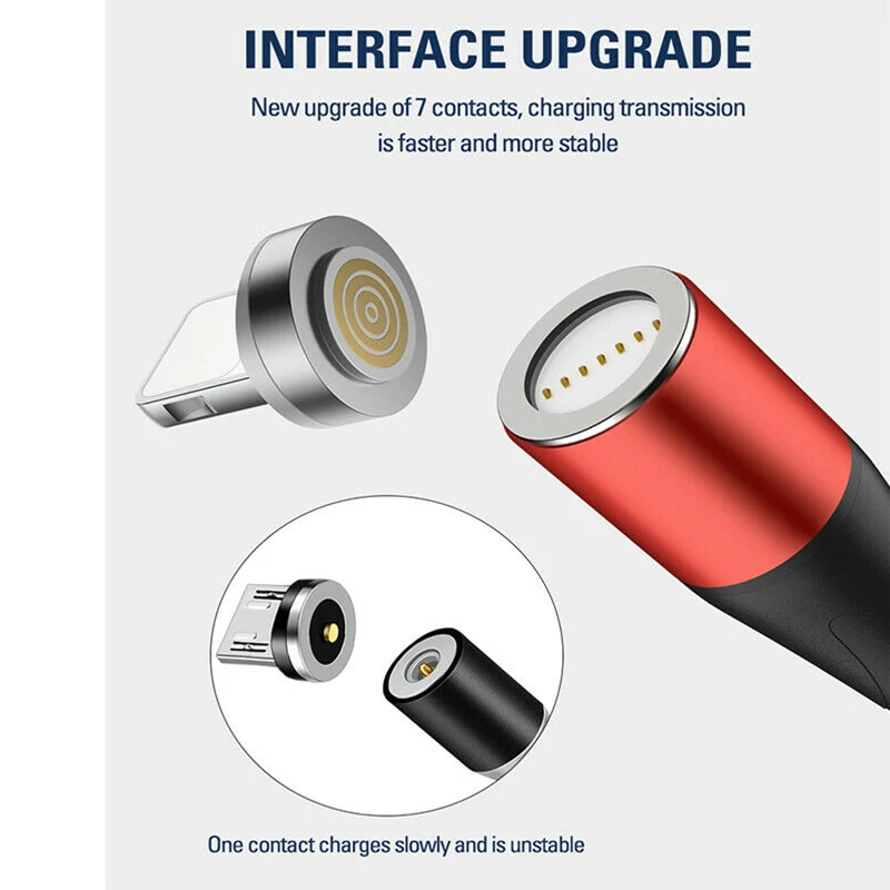 1 м 2 м 3A Магнитный кабель Micro USB зарядное устройство Тип C зарядный магнит шнур для телефона Лот