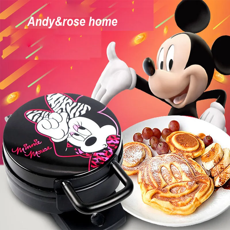 

220V Cute Cartoon shape Electric Waffle Maker Machine Breakfast Cake Baking Iron Plate Non-stick Waffle Machine cake maker